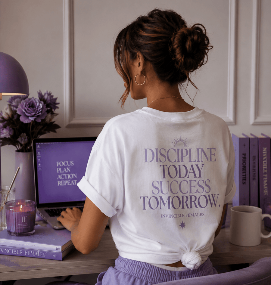 Disziplin Today Success Tomorrow | Oversized Bio Baumwolle | Statement Shirt