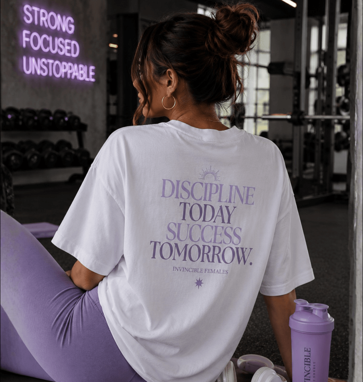 Disziplin Today Success Tomorrow | Oversized Bio Baumwolle | Statement Shirt