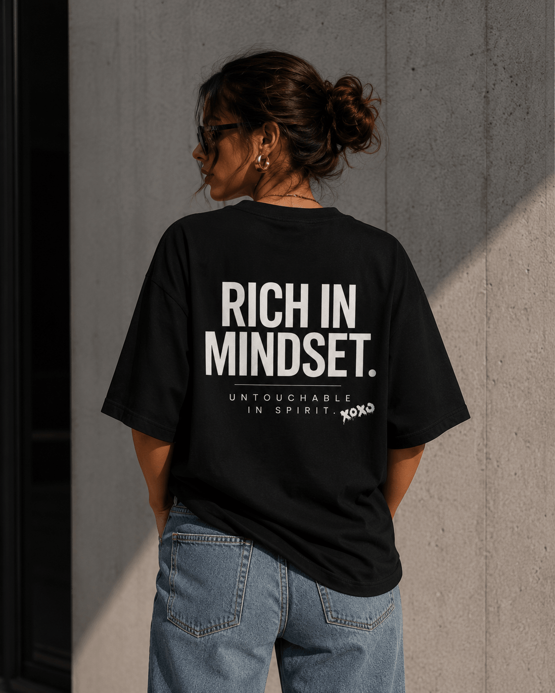 Rich in Mindset | Oversized Bio Baumwolle | Statement Shirt